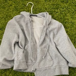 brandy melville grey crystal hoodie